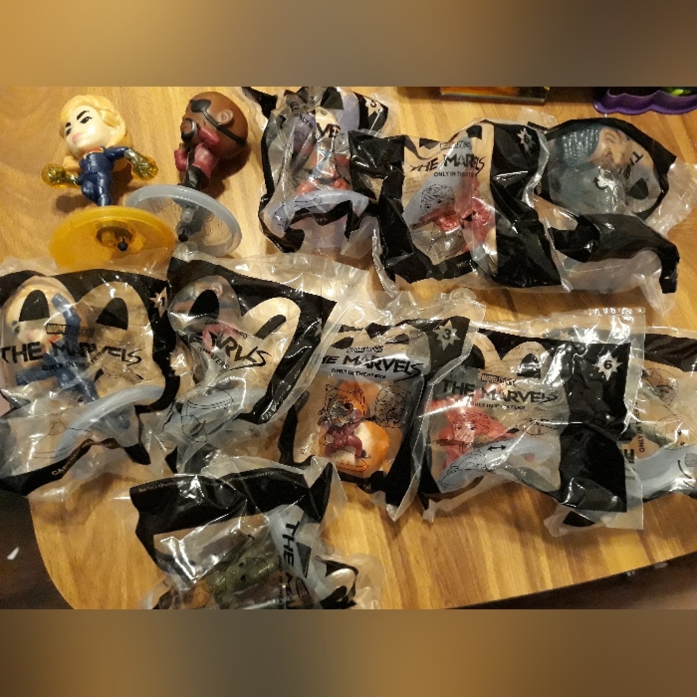 McDonald's toys lot. The Marvels and 4 others.